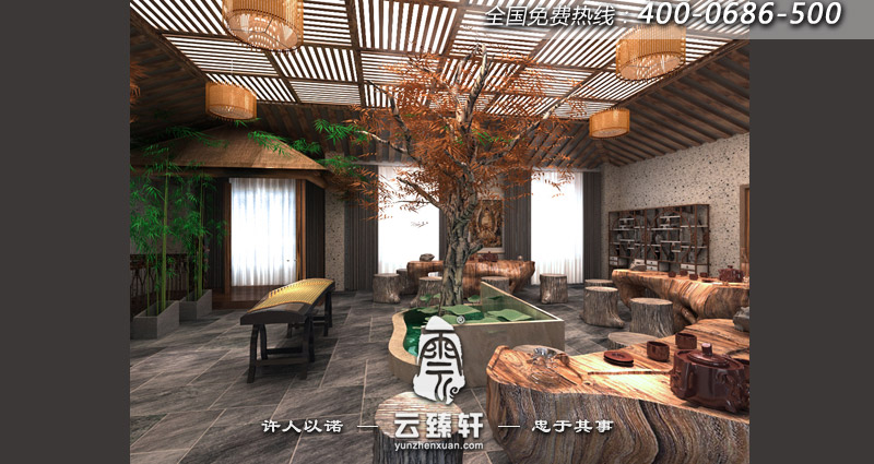 茶室茶具擺設(shè)